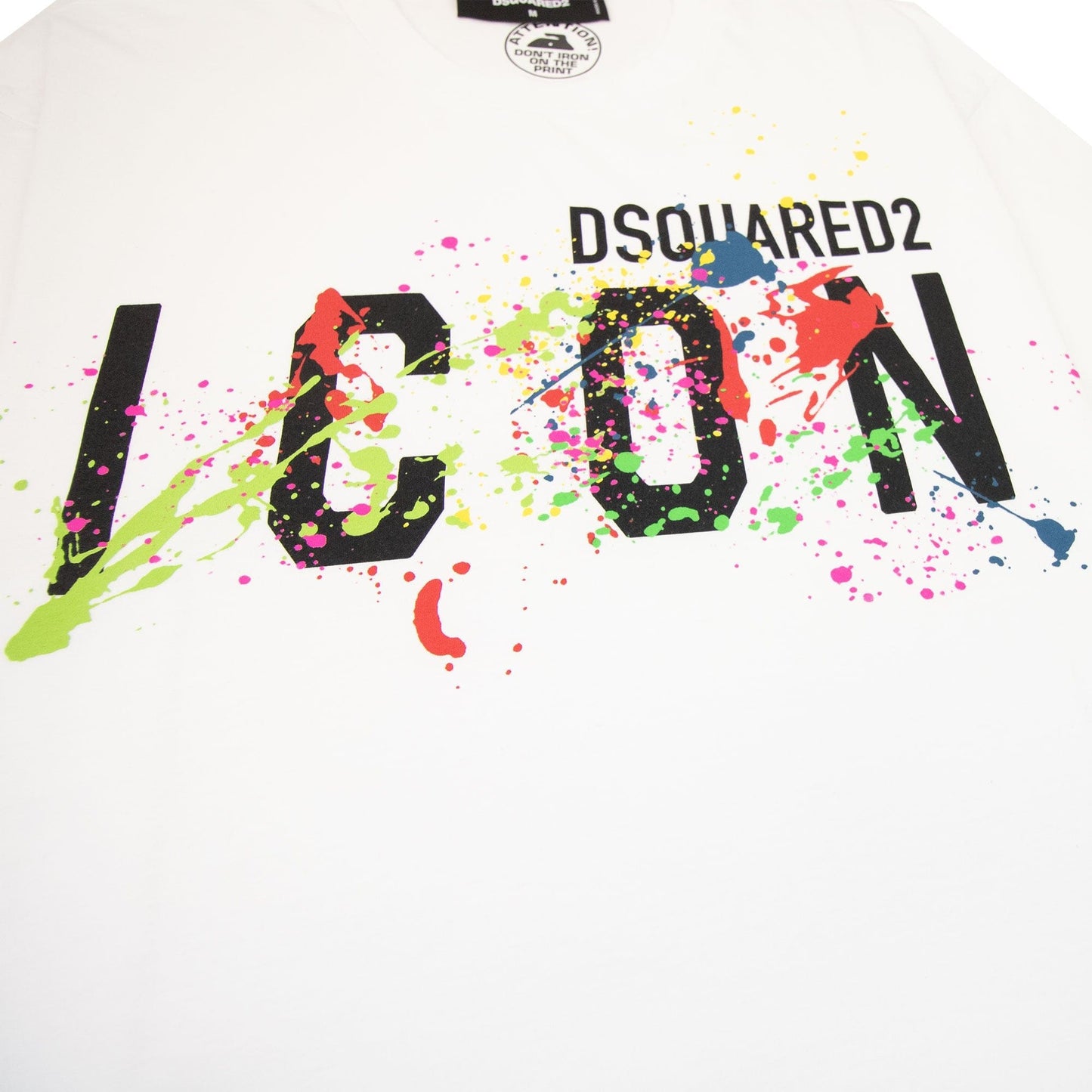 Dsquared2 Icon Splatter Cool T-shirt White