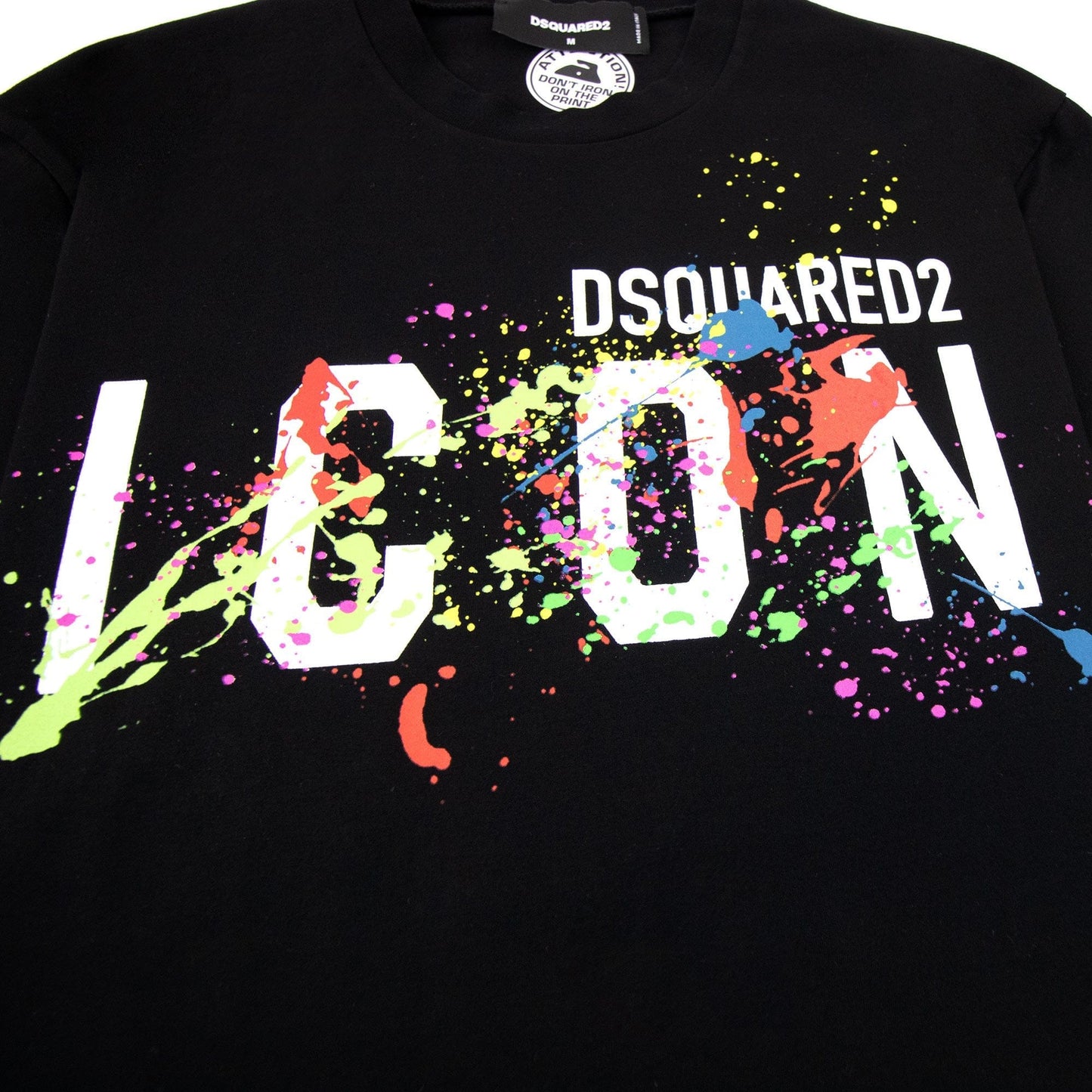 Dsquared2 Icon Splatter Cool T-shirt Black