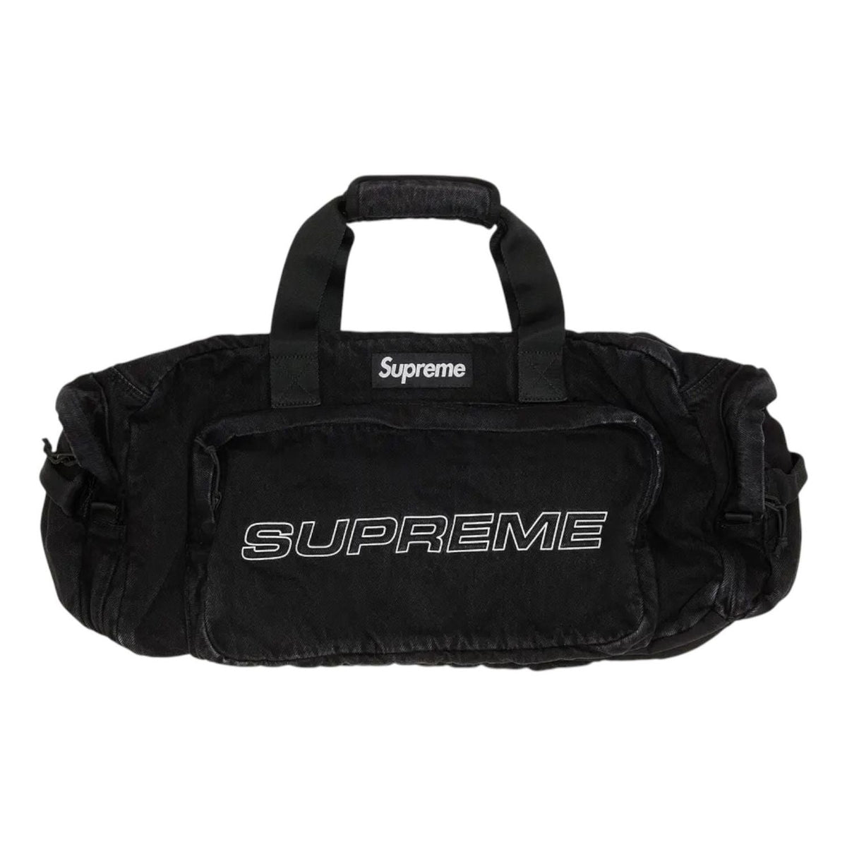 Supreme Denim Duffle Bag 'Black' FW25B2-BLACK