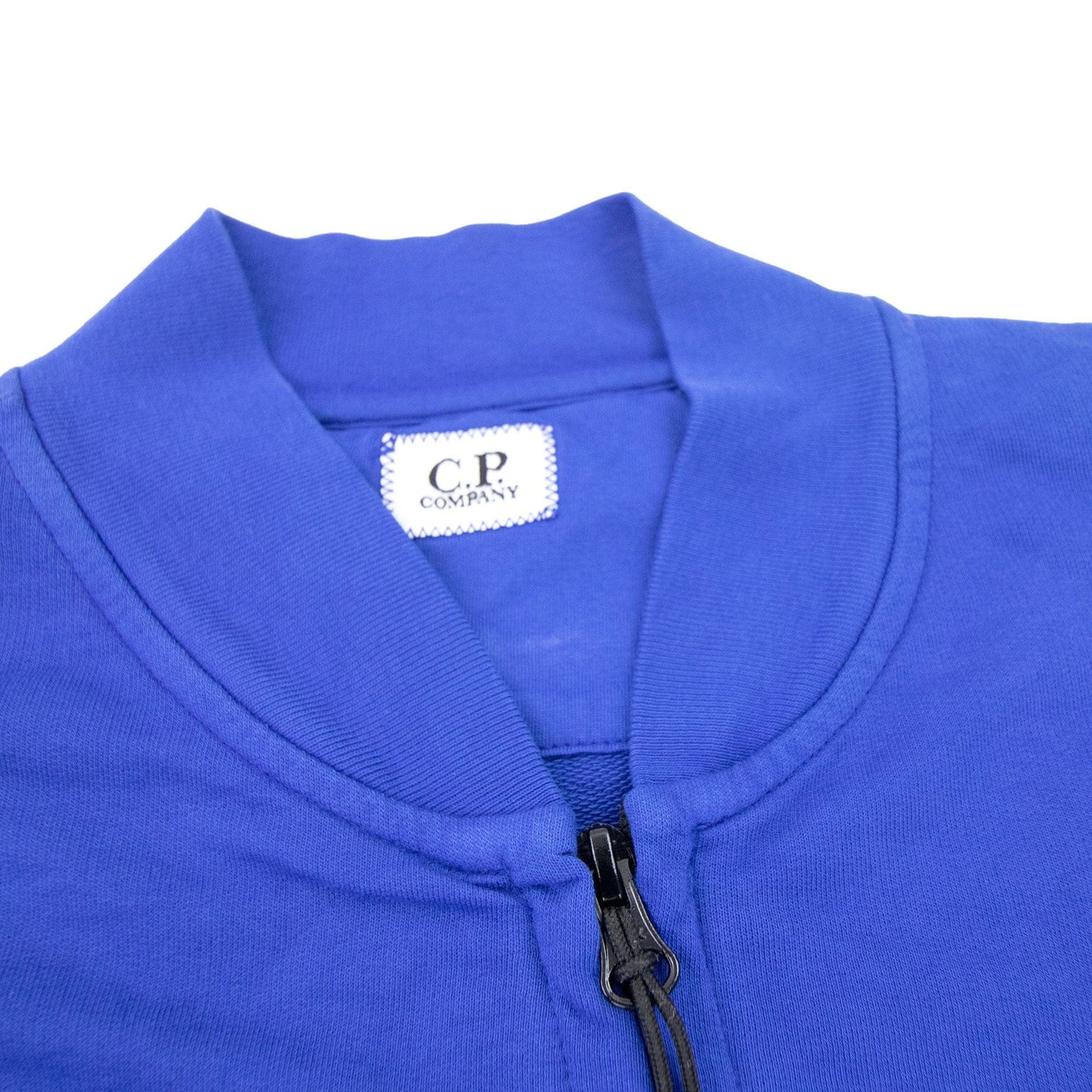 Cp Company Funnel Neck Watch-viewer Lens Zip Up Sweatshirt Blue 854