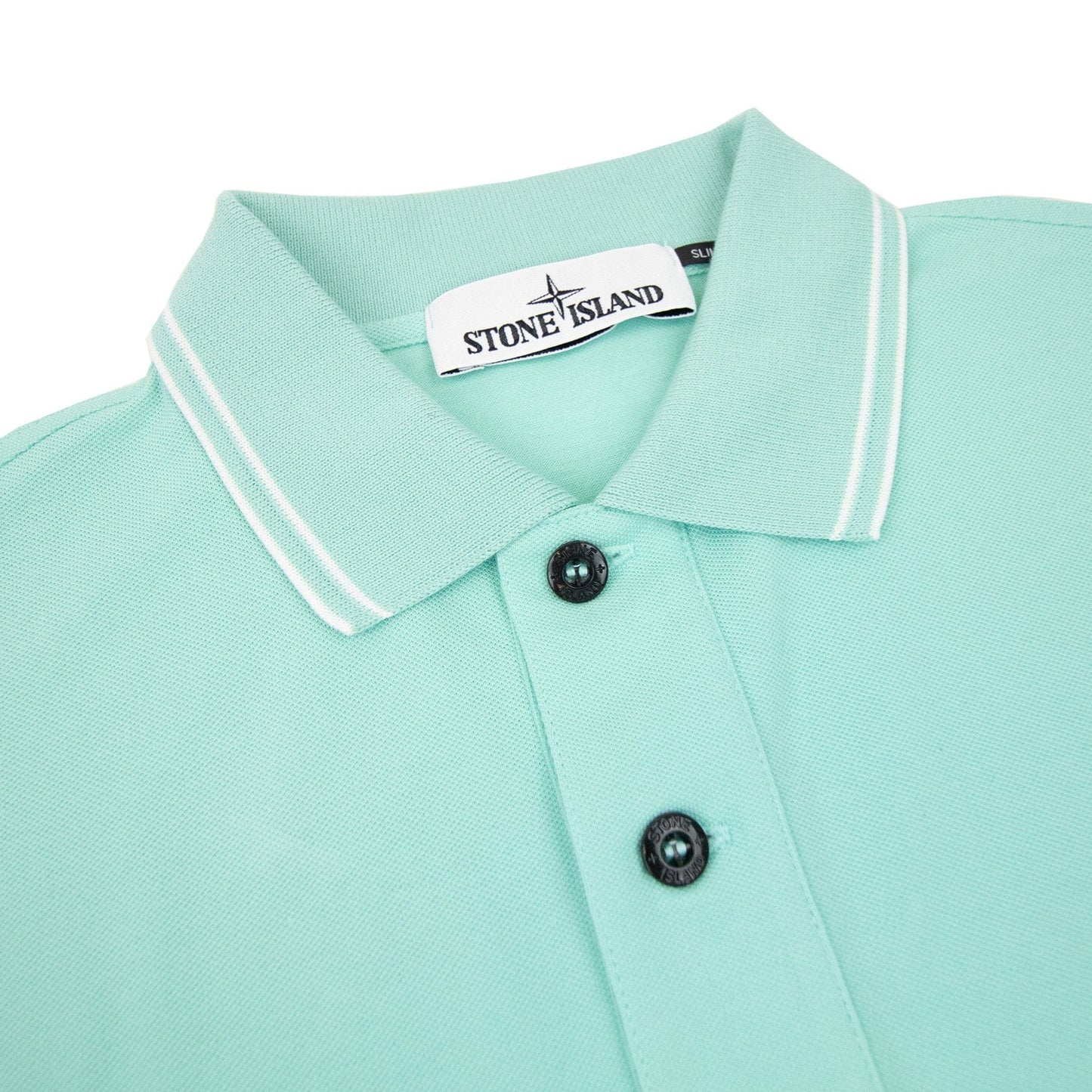 Stone Island 22s18 Slim Fit Polo Shirt Mint Green V0044