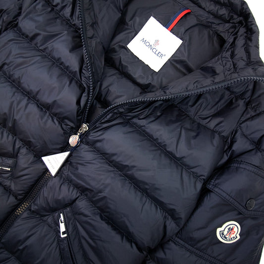 Moncler Agay Short Down Jacket Navy 776