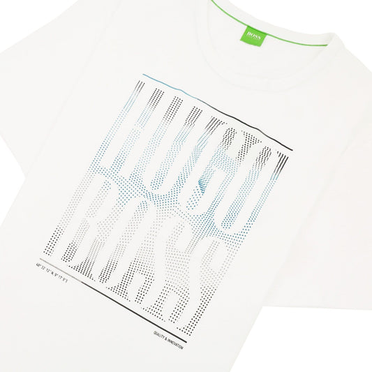 Hugo Boss Tee 12 Logo T Shirt White 100