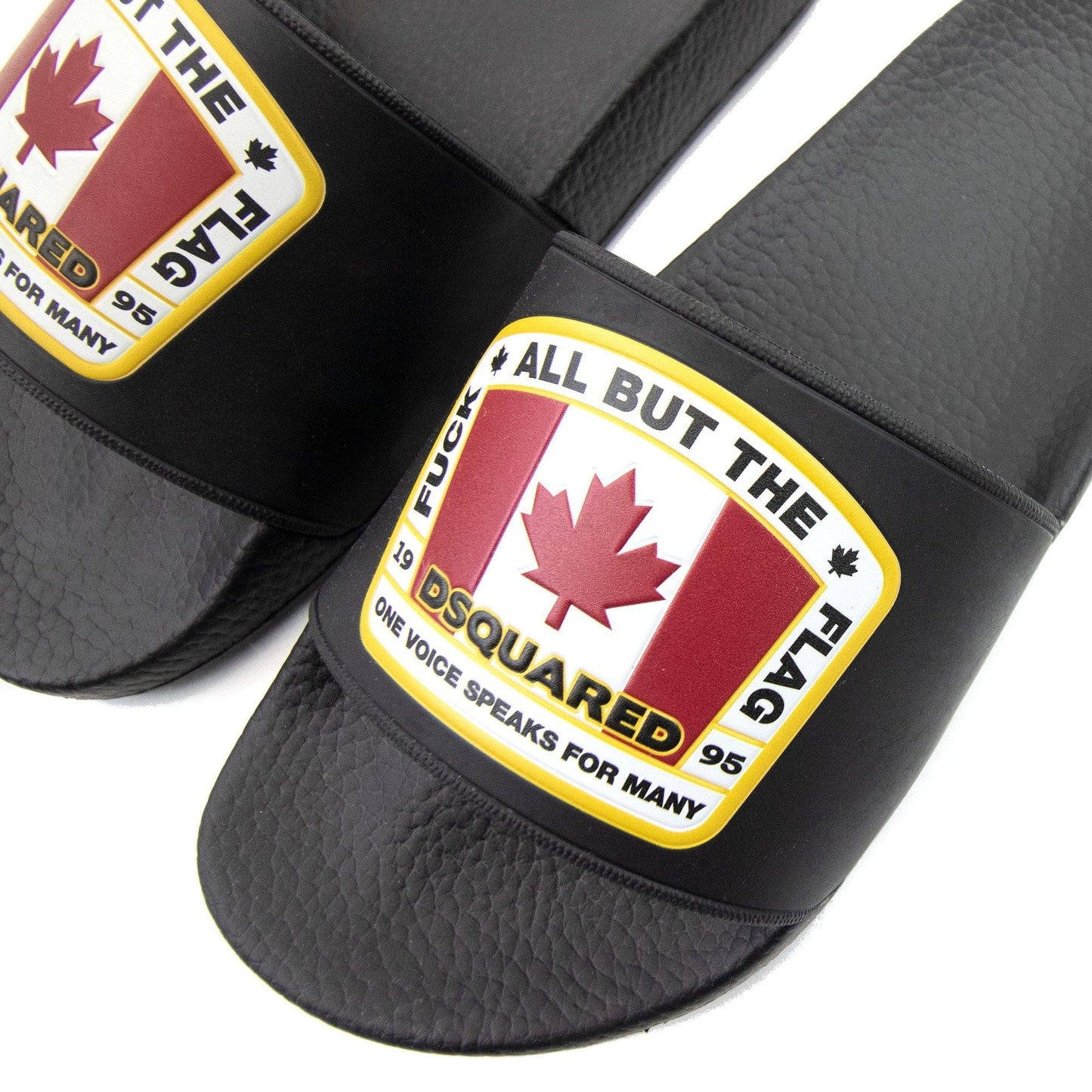 Dsquared2 Canadian Flag Sliders Nero
