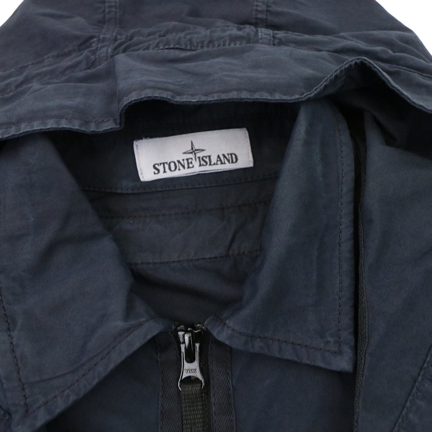 Stone Island 114wn T.co+old Overshirt Detachable Hood Navy V0120
