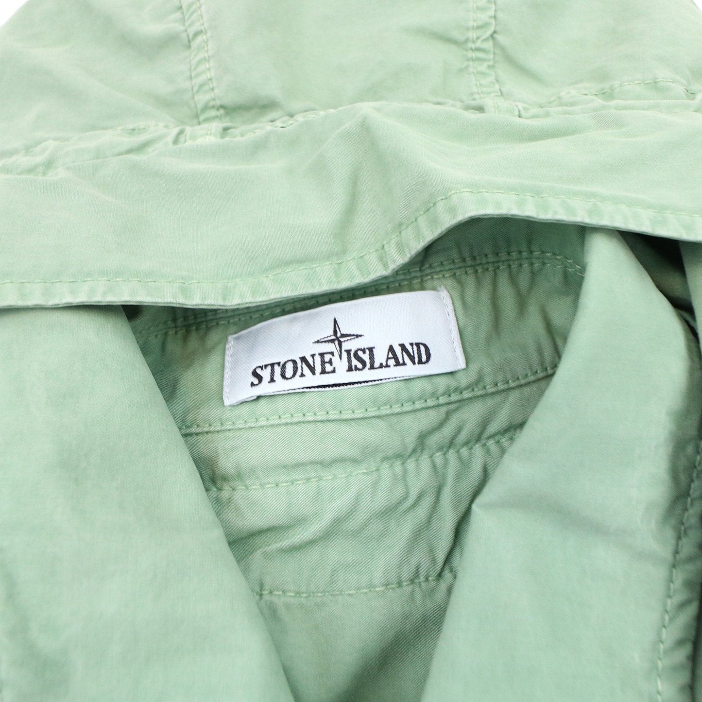 Stone Island 114wn T.co+old Overshirt Detachable Hood Green V0155