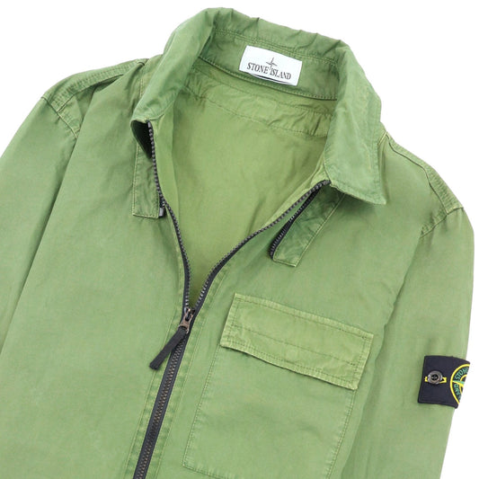 Stone Island 114wn T.co+old Overshirt Detachable Hood Khaki V0158