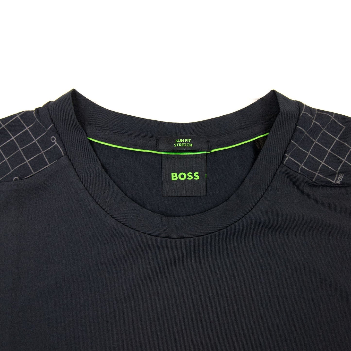 Hugo Boss Tee Active Glow Effect Logo T Shirt Navy 402