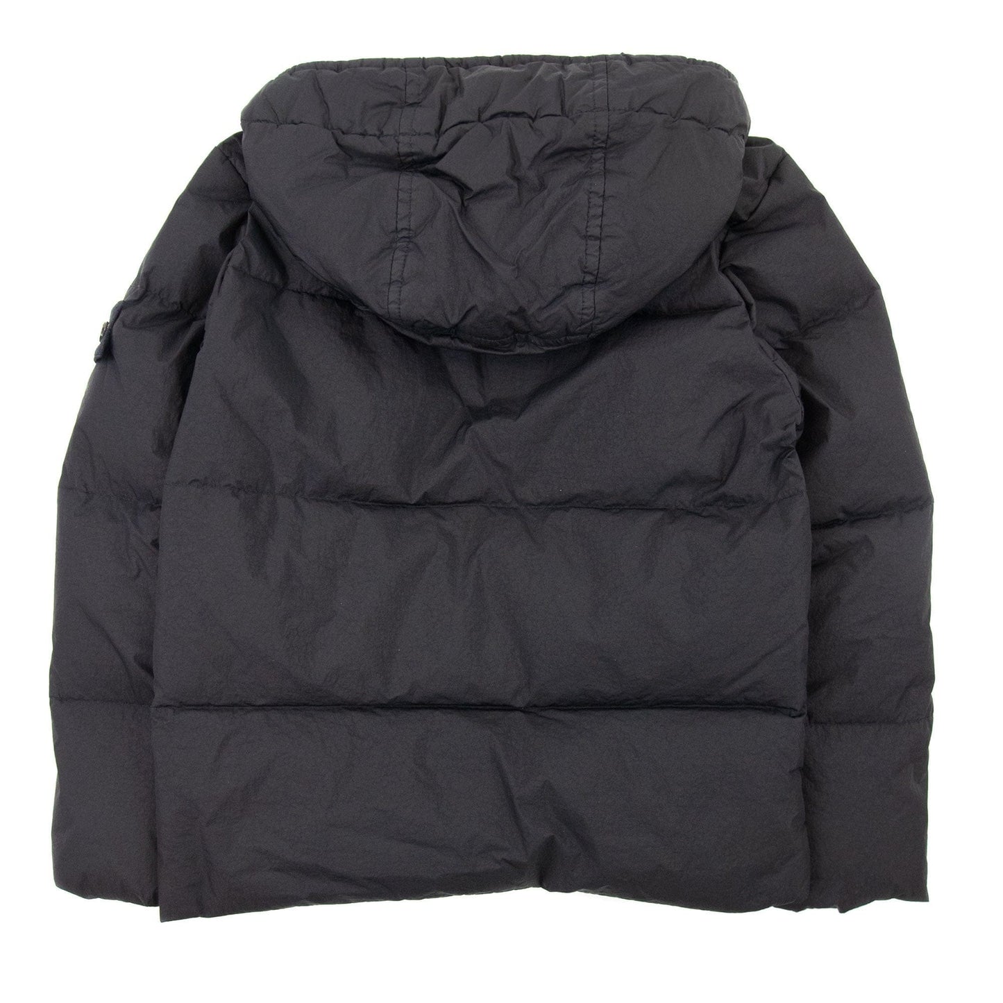 Stone Island Junior 40433 Garment Dyed Crinkle Reps Down Jacket Black V0029
