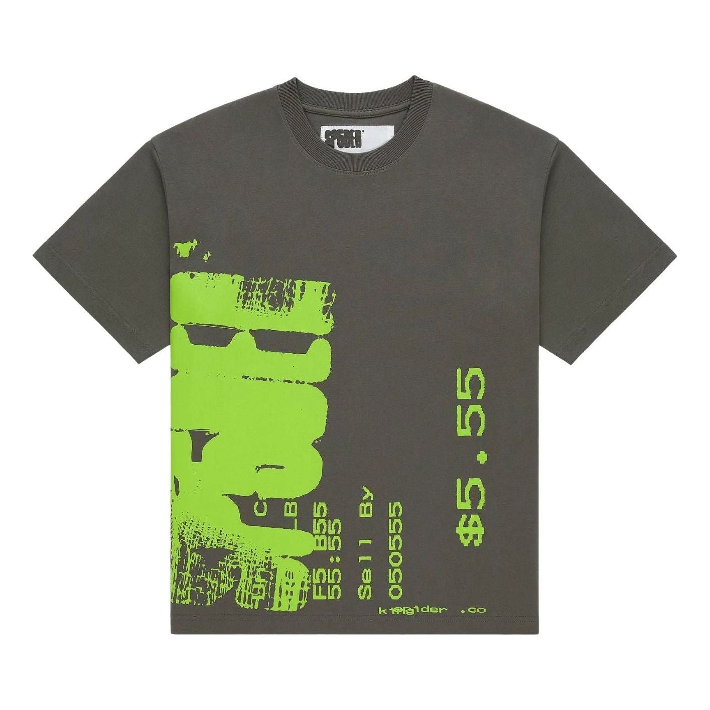 Sp5der Commerce T-Shirt 'Slate Grey' TE010SS25SLA