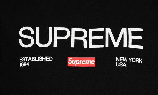 SUPREME EST.1994 TEE BLACK