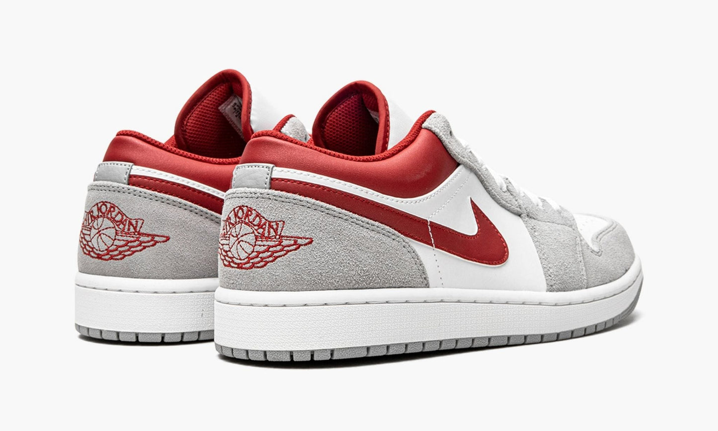 JORDAN 1 LOW WHITE/GREY/RED