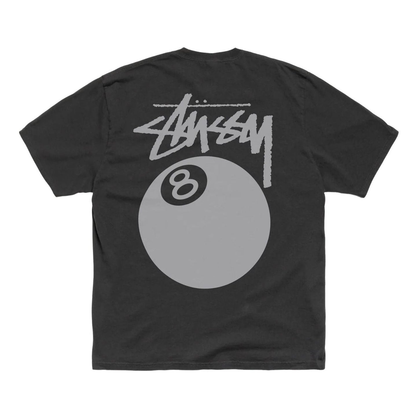 Stussy 8 Ball T-Shirt Pigment Dyed 'Faded Black' 1905022-FBLA