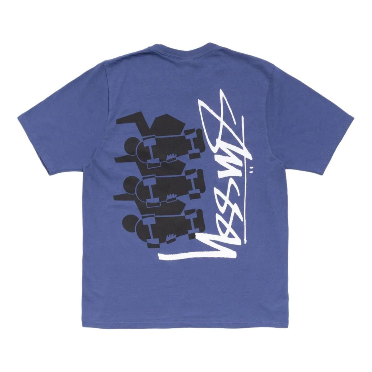 Stussy Skate Stack T-Shirt Pigment Dyed 'Indigo' 1905178-INDI