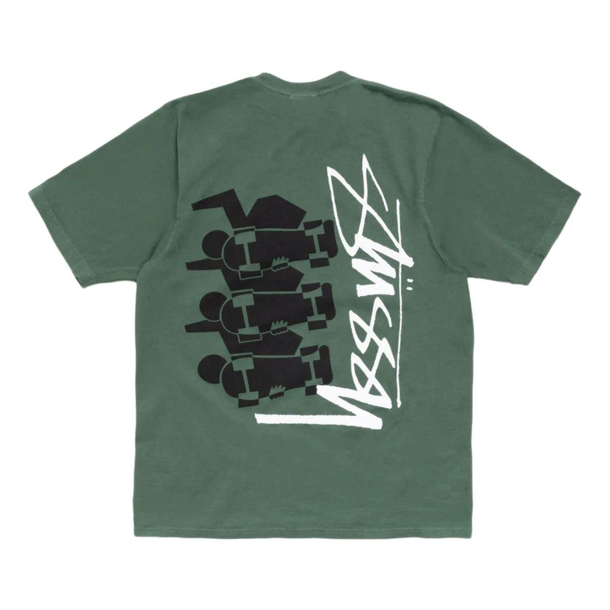 Stussy Skate Stack T-Shirt Pigment Dyed 'Pine' 1905178-PINE