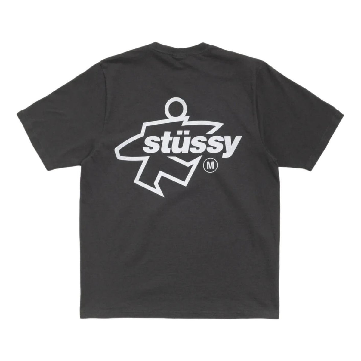 Stussy Surf Size T-Shirt Pigment Dyed 'Faded Black' 1905180-FADE