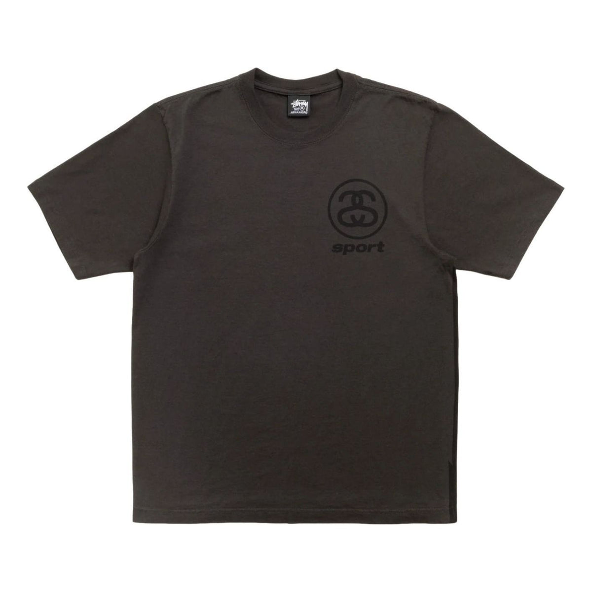 Stussy Link Sports Pigment Dyed T-Shirt 'Faded Black' 1905191-BLAC