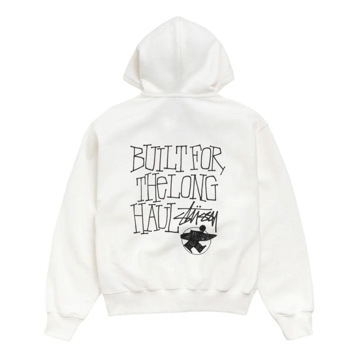 Stussy Long Haul Zip Hoodie 'Off White' 1975185-OFF
