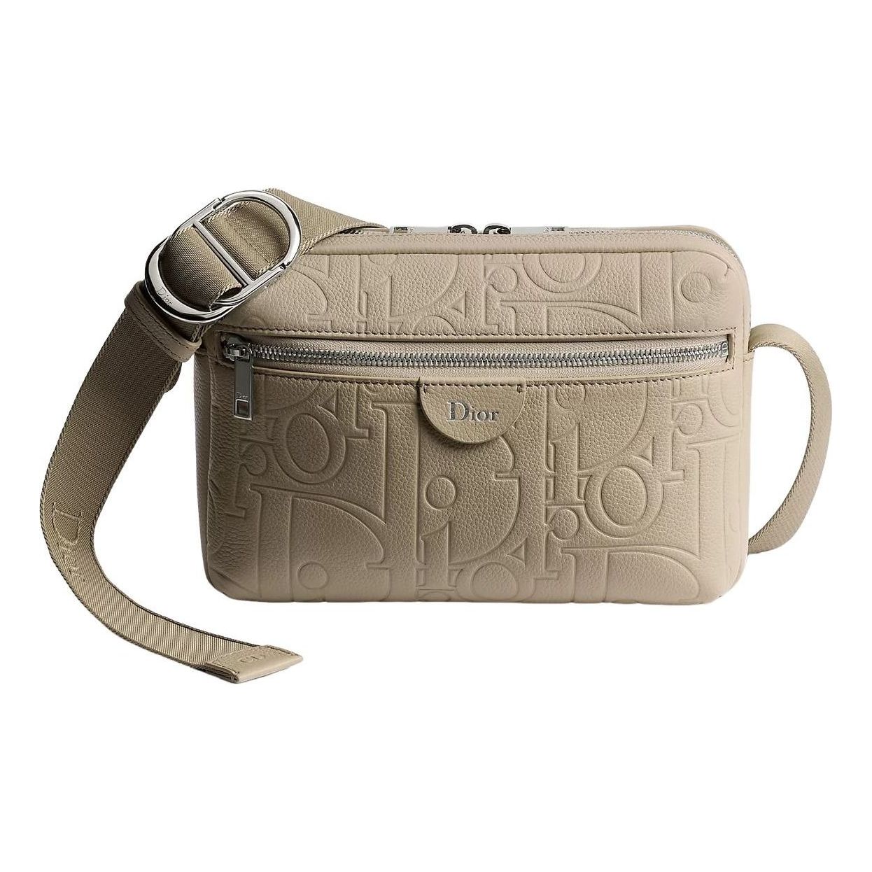DIOR Rider Zipped Messenger Bag 'Beige' 1DBPO488MLL_H118
