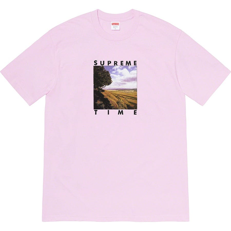 SUPREME TIME TEE LIGHT PURPLE