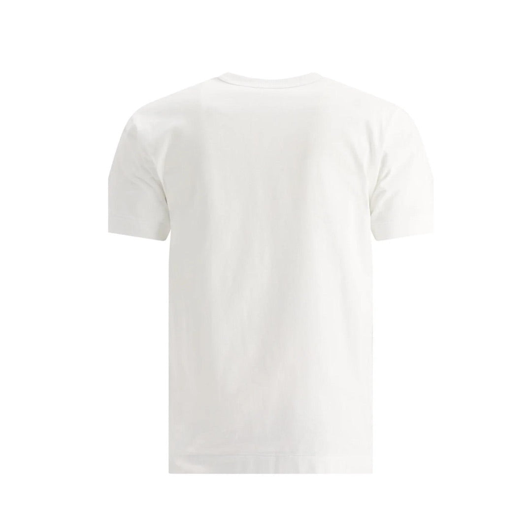 COMME DES GARÇONS HEART LOGO WHITE / RED T-SHIRT (W)