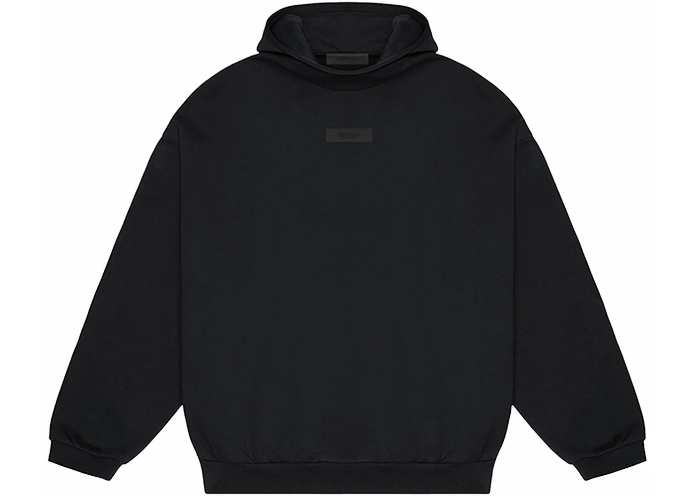 ESSENTIALS FOG CHEST LOGO HOODIE JET BLACK