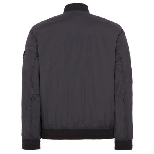 STONE ISLAND NYLON BOMBER JACKET BLACK