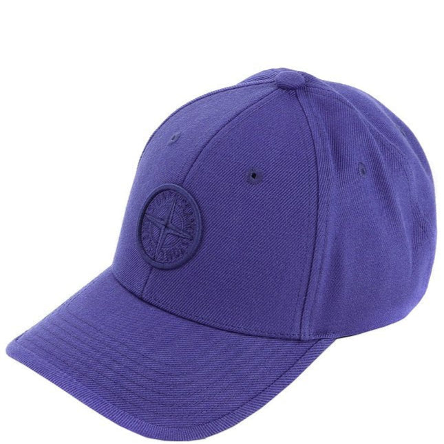 Stone Island Blue Embroidered Cap