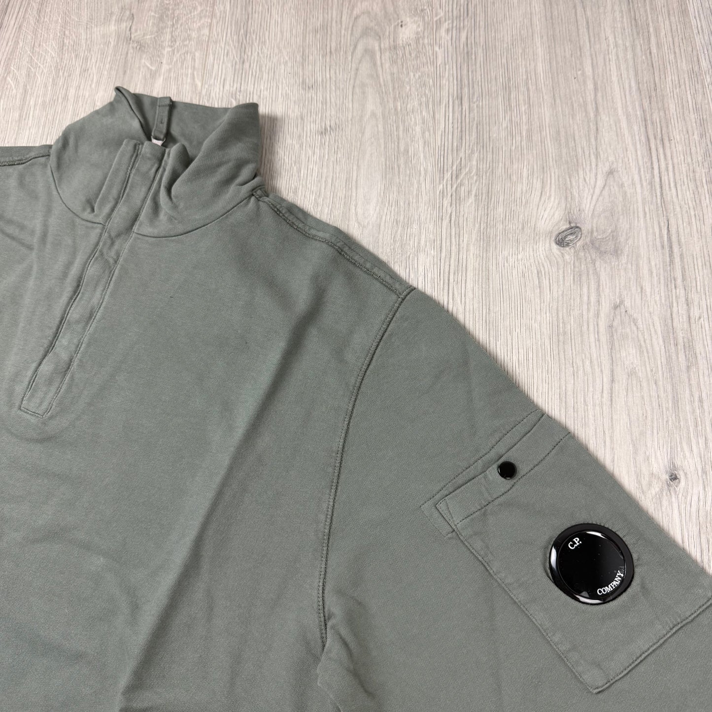 CP Company Light Fleece Zip Sweatshirt - Gunmetal