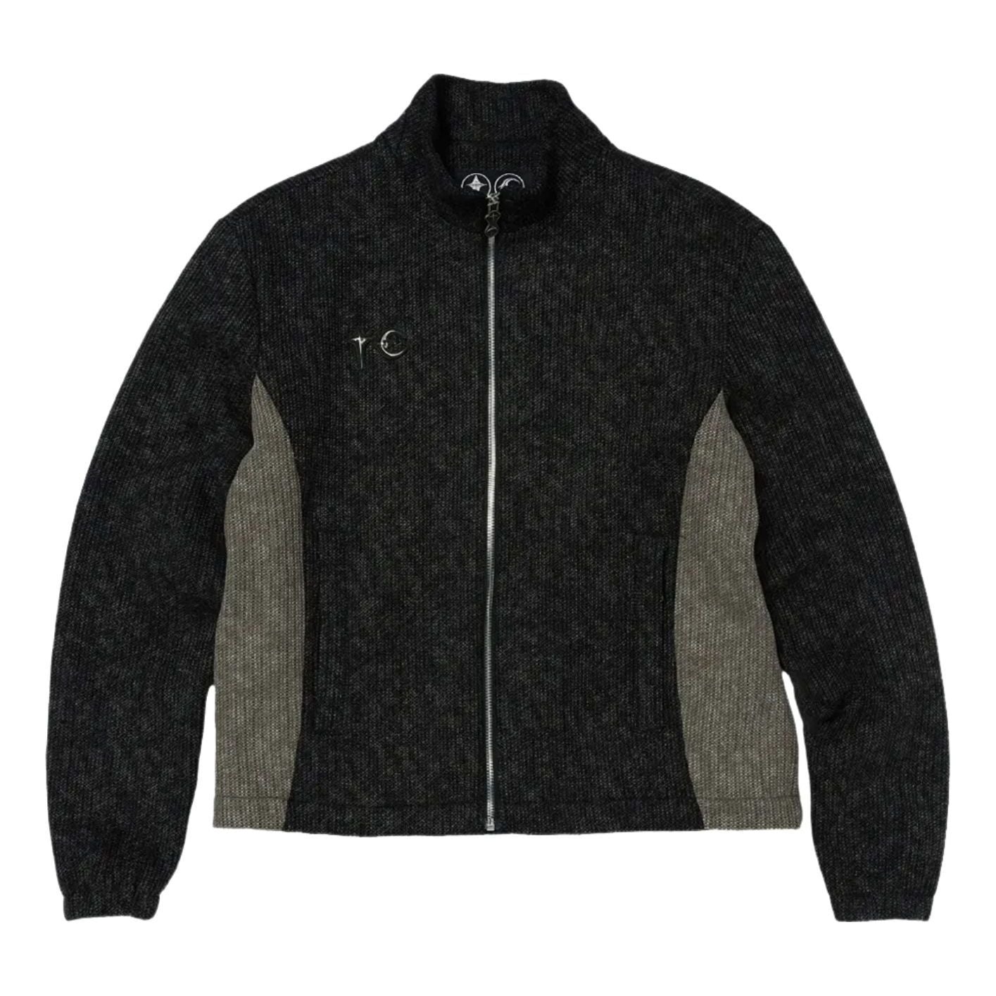 Thug Club Devil Peace Patch Knit Jacket 'Black' TC25JK3203