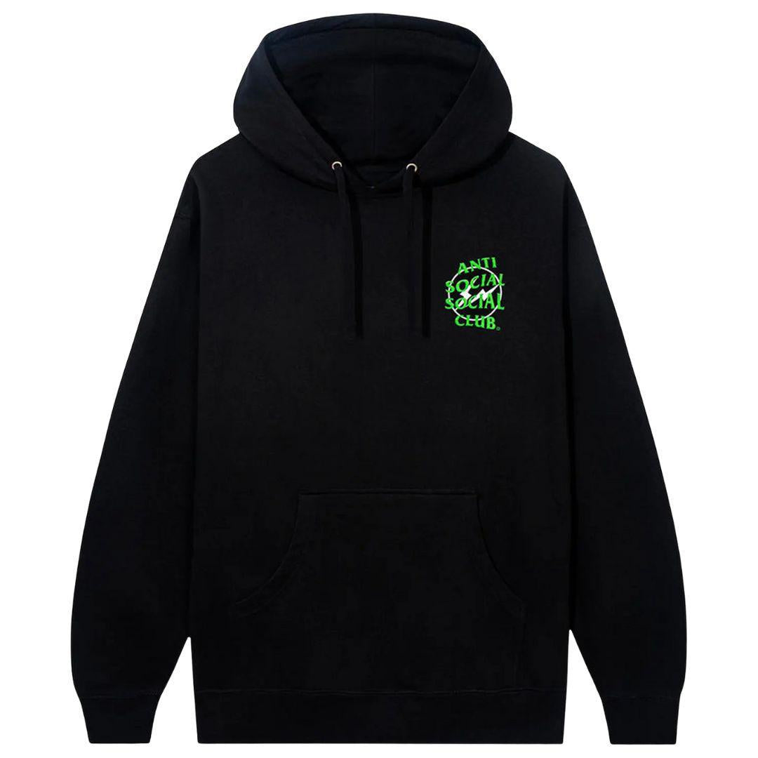 ANTI SOCIAL SOCIAL CLUB X FRAGMENT PRECIOUS PETALS HOODIE BLACK/GREEN
