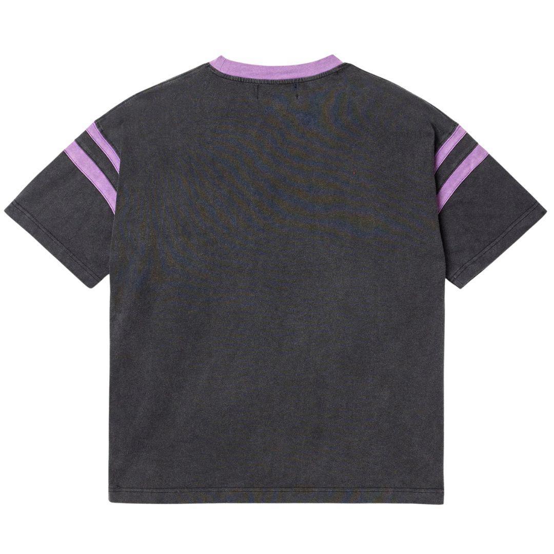 VALE FOREVER PURPLE RAYS BLING T-SHIRT WASHED BLACK