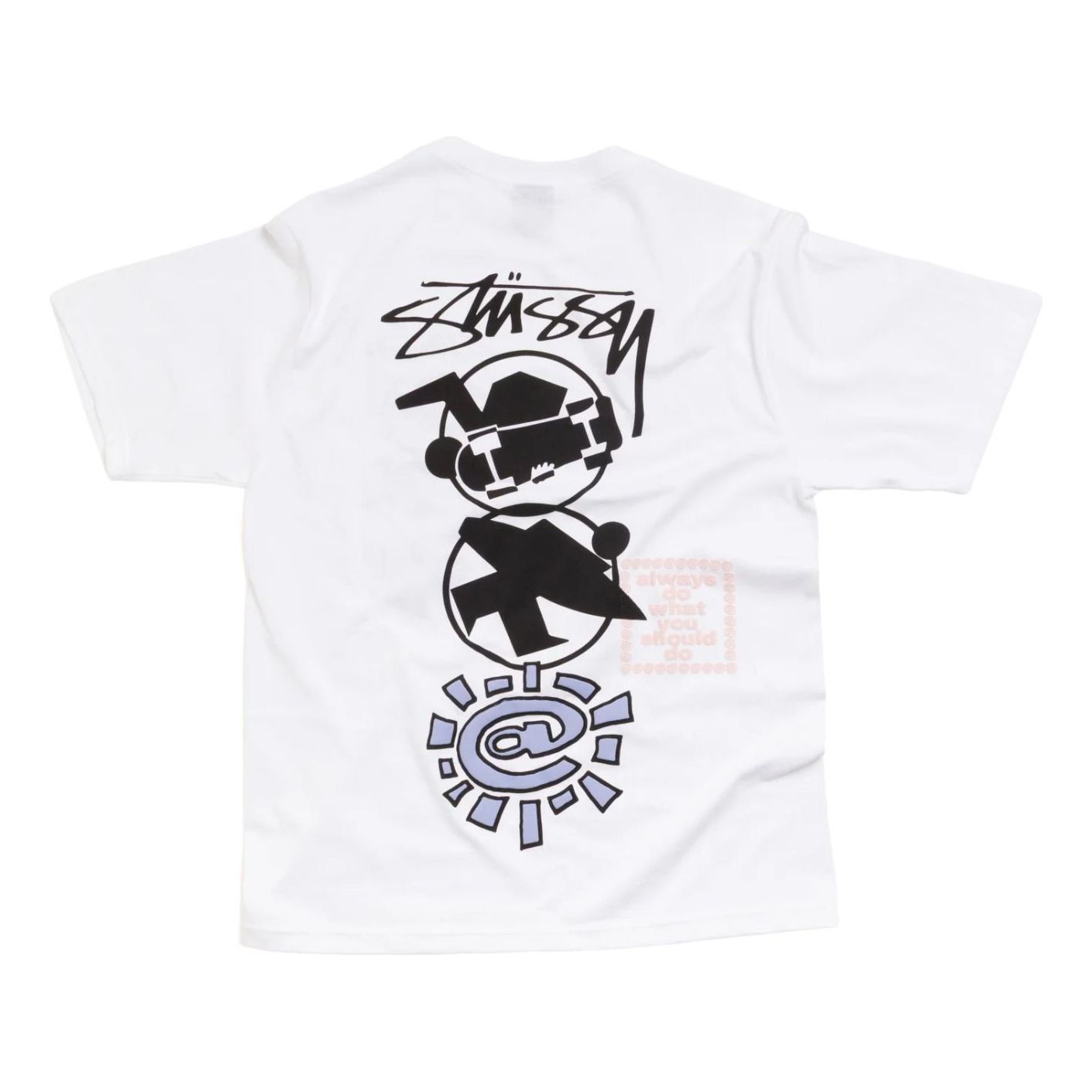Stussy x Always Do What You Should Do Stack T-Shirt 'White' 3904049-WHIT