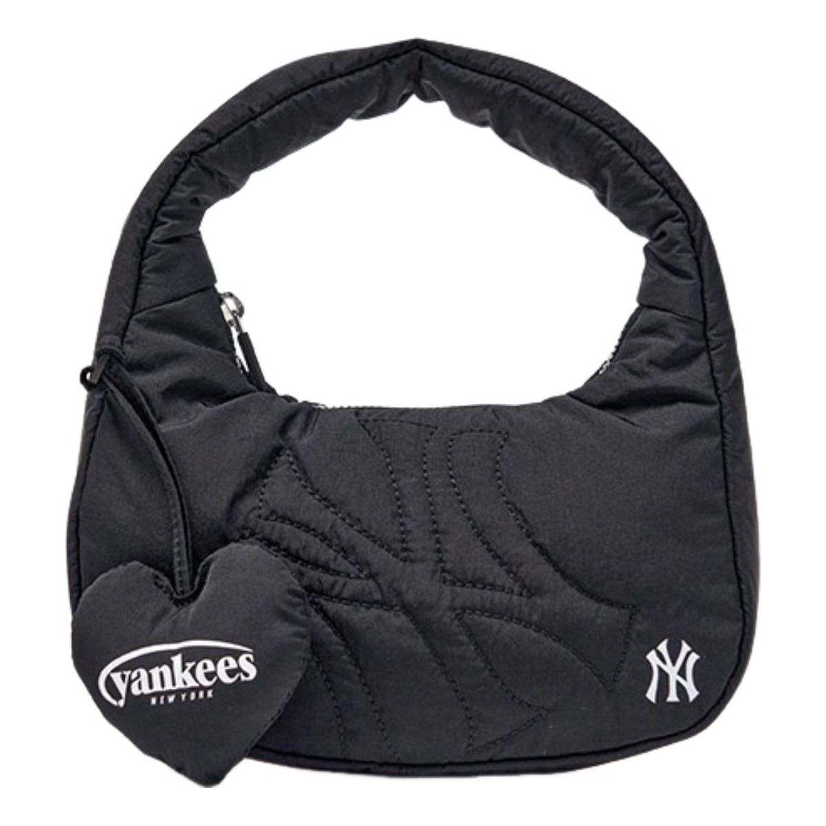 (WMNS) MLB Mini Shoulder Bag Stitched Seams New York Yankees 'Black' 3ABQSM16N-50BKS
