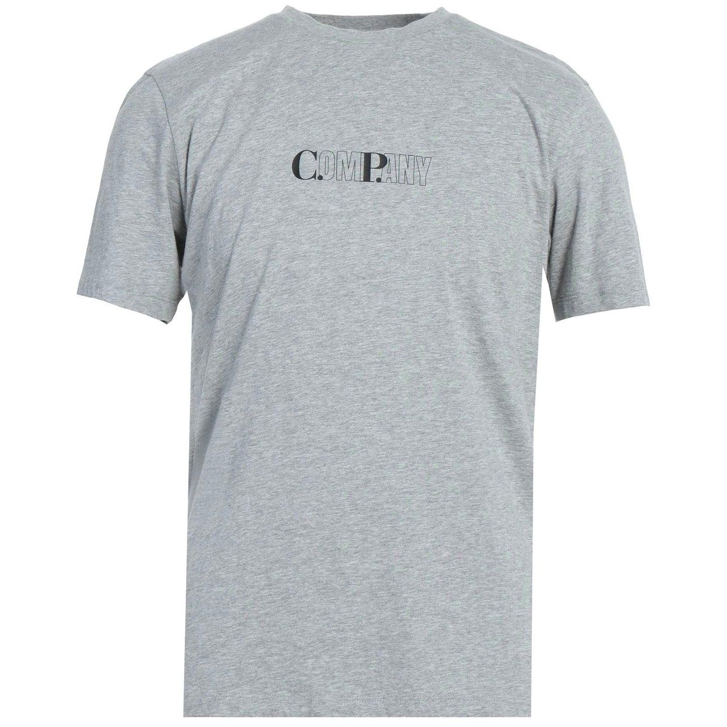 CP Company Grey Bold CP Logo T-Shirt