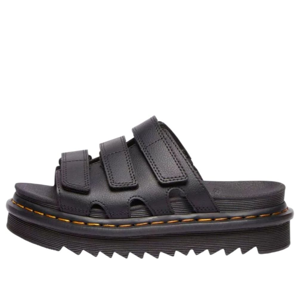 (WMNS) Dr. Martens Raine Slide Athena Leather 'Black' 40522001