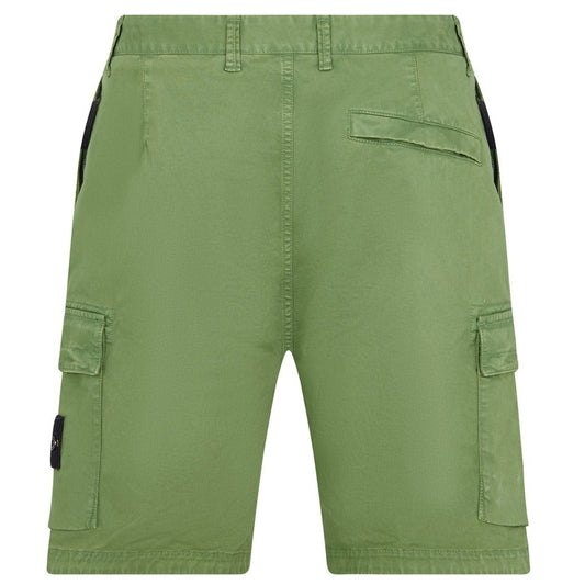 Stone Island Khaki Bermuda Cargo Shorts