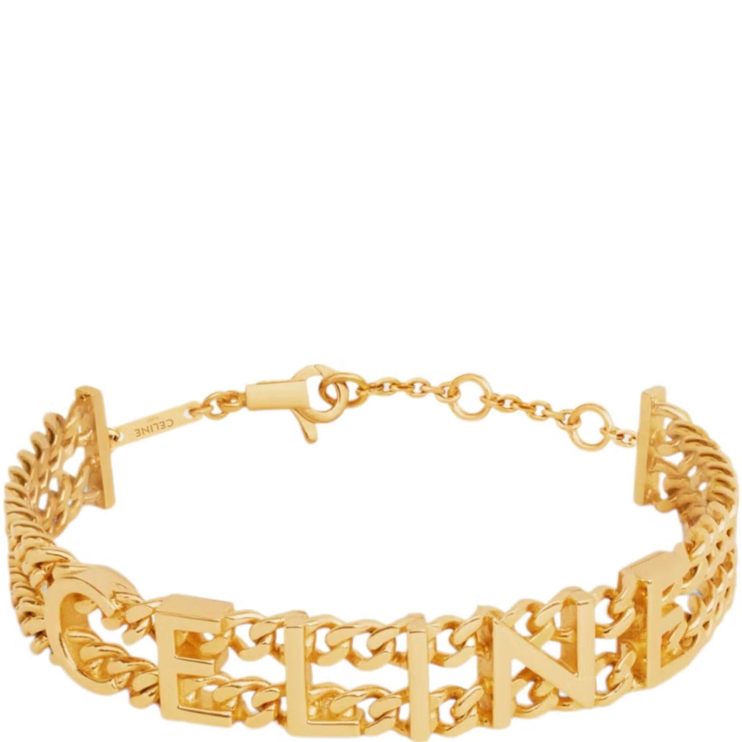 Celine Gold Finish Gourmette Bracelet