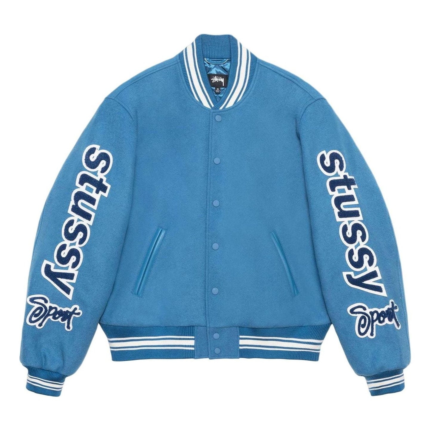 Stussy SS24 VARSITY Jacket 'Blue' 115748