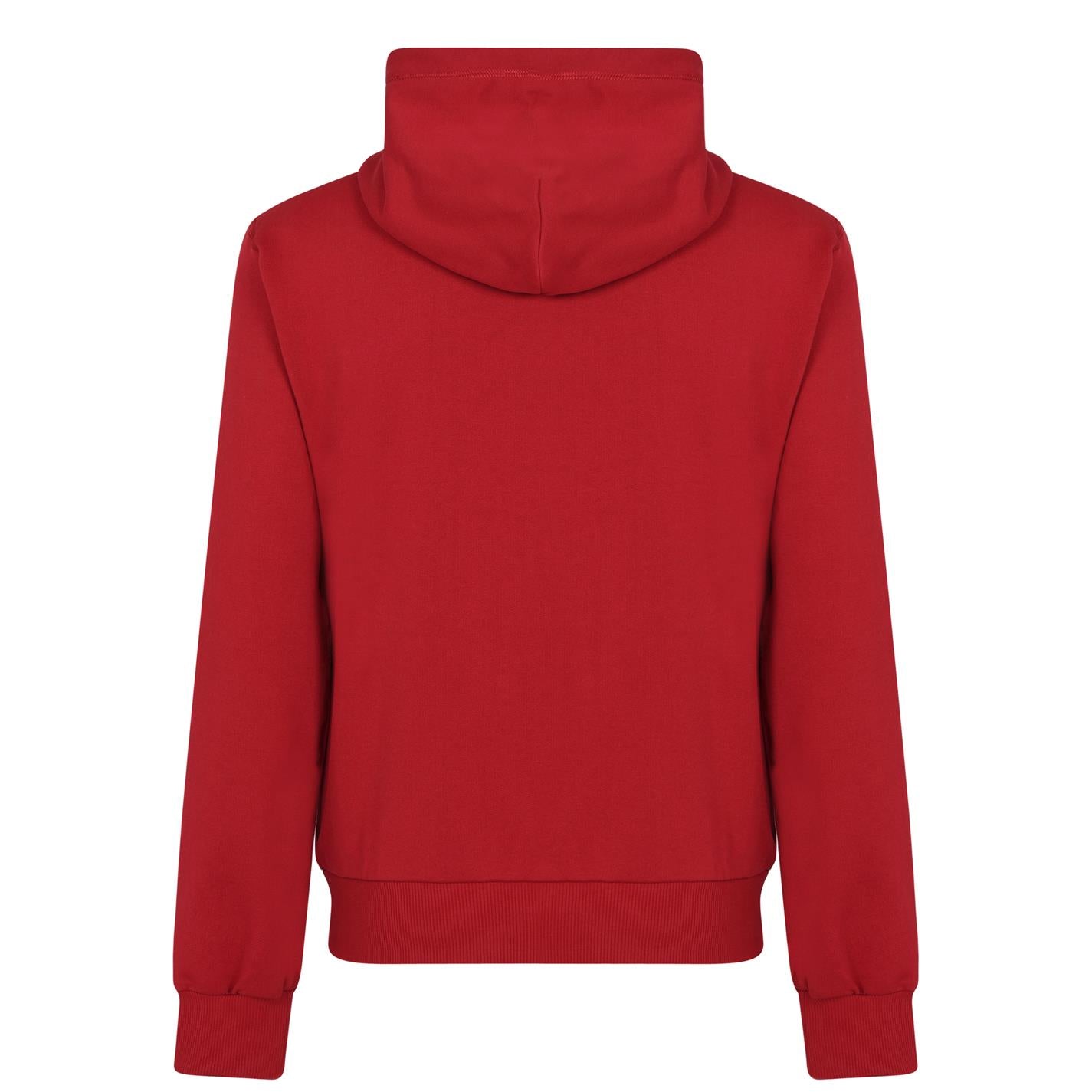 Dolce & Gabbana Red Plaque Hoodie