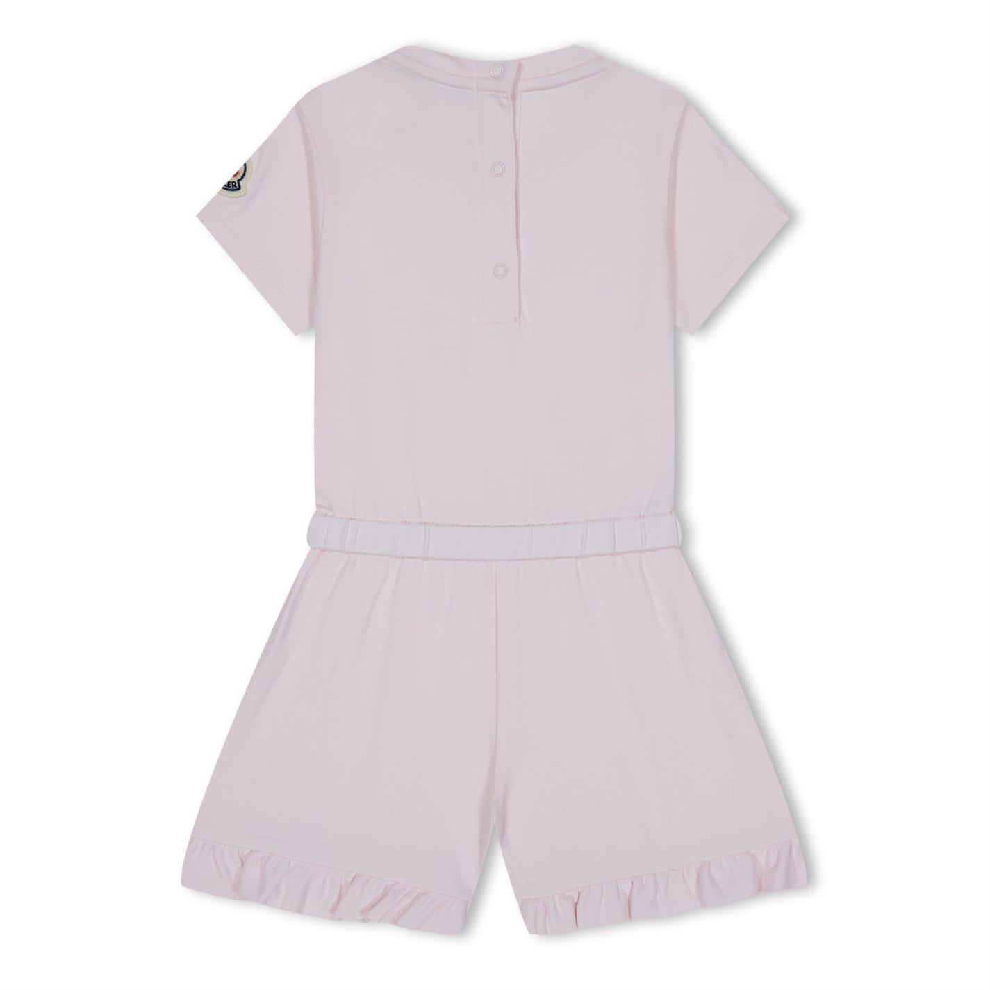 Infants Moncler Pink Logo Romper