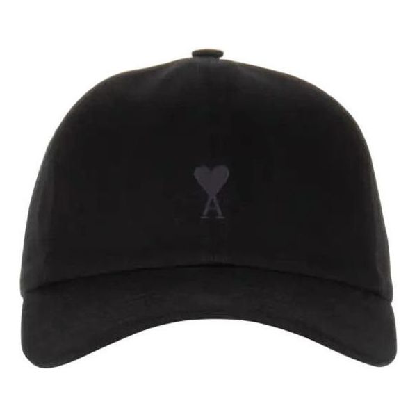 AMI SS26 Ami De Coeur Cotton Gabardine Cap 'Black' UCP265-AW0041-001