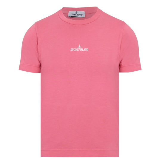 Stone Island Junior Pink Logo T-Shirt