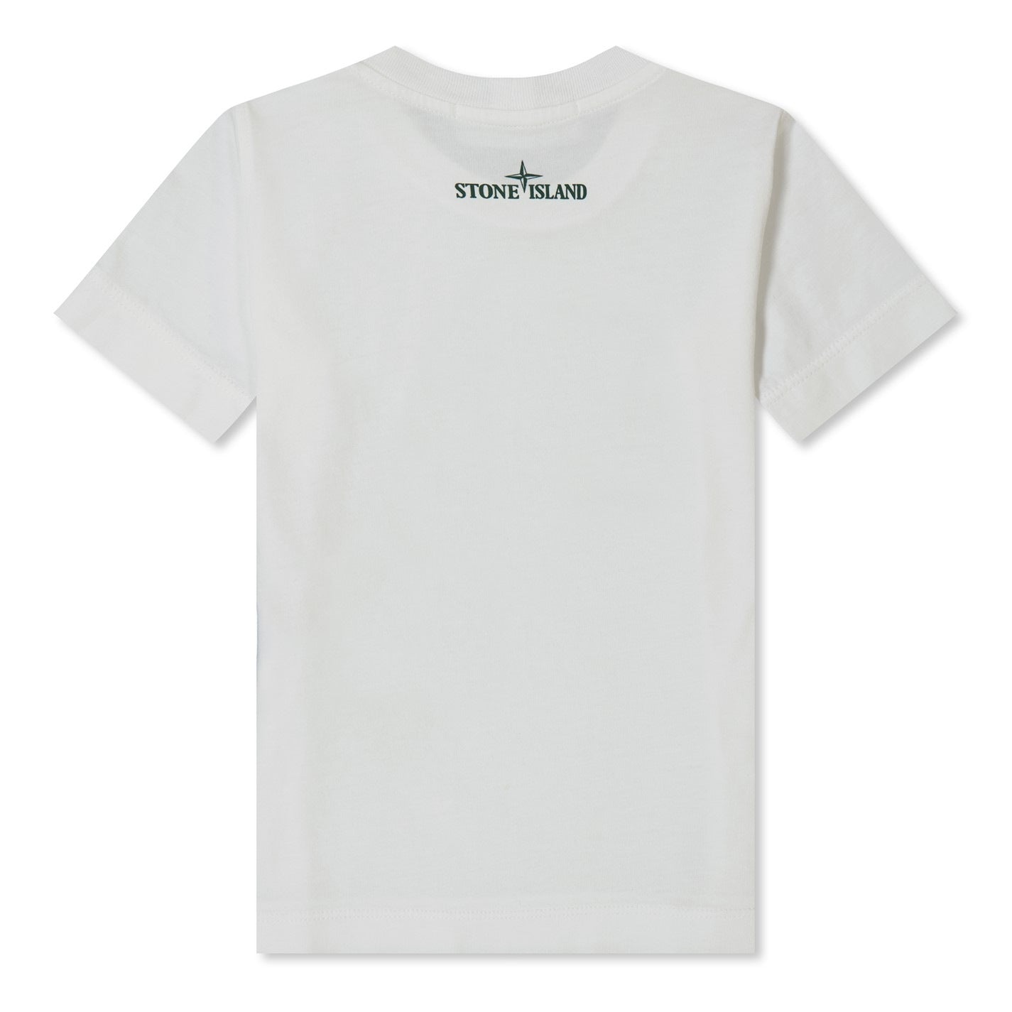 Stone Island Junior White Embroidered Tennis T-Shirt