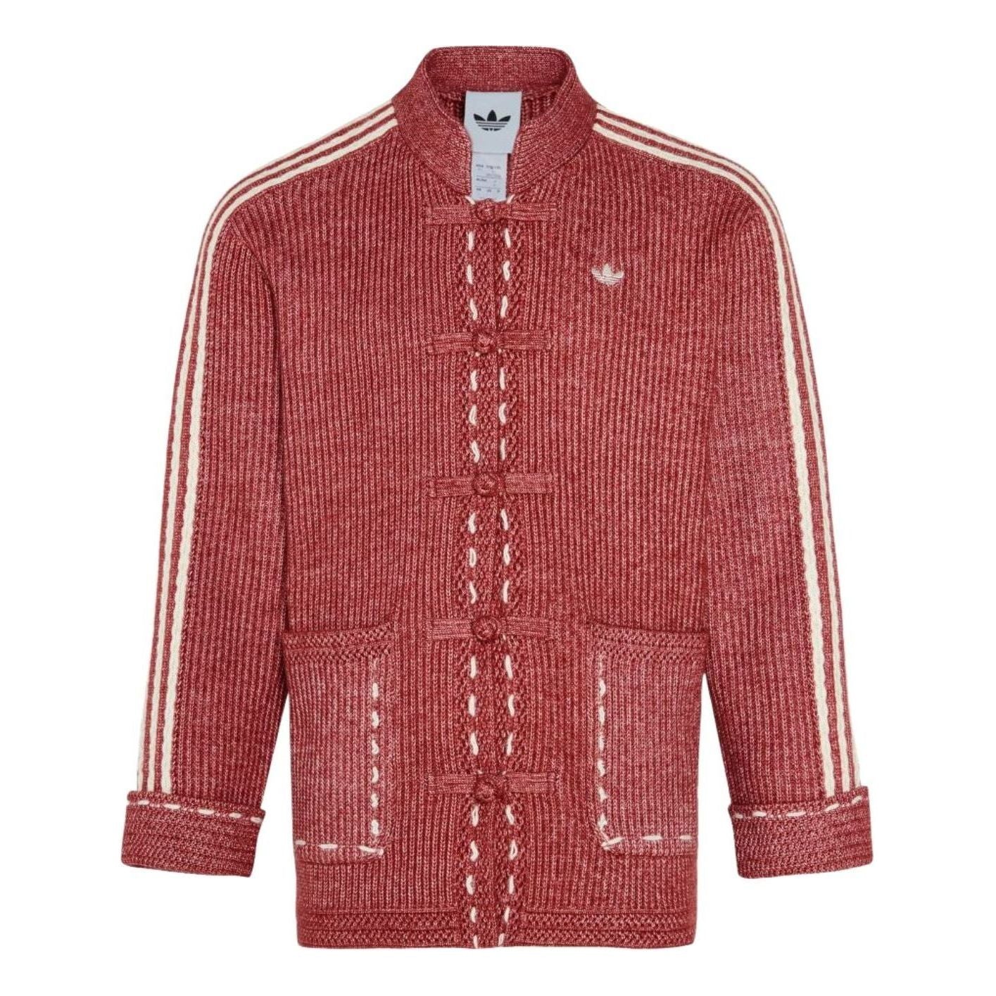 adidas New Year Knit Jacket Asia Sizing 'Red' KT3852
