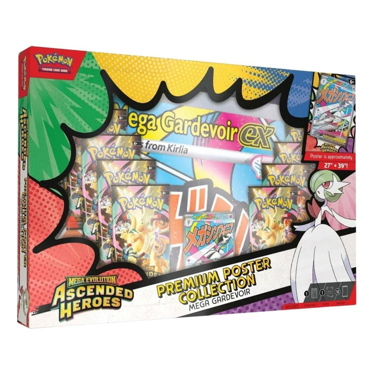 Pokemon Card Eng. 2026 Pokemon ME: Ascended Heroes Premium Poster Collection Box 'Mega Gardevoir' 10-10302-120-MG