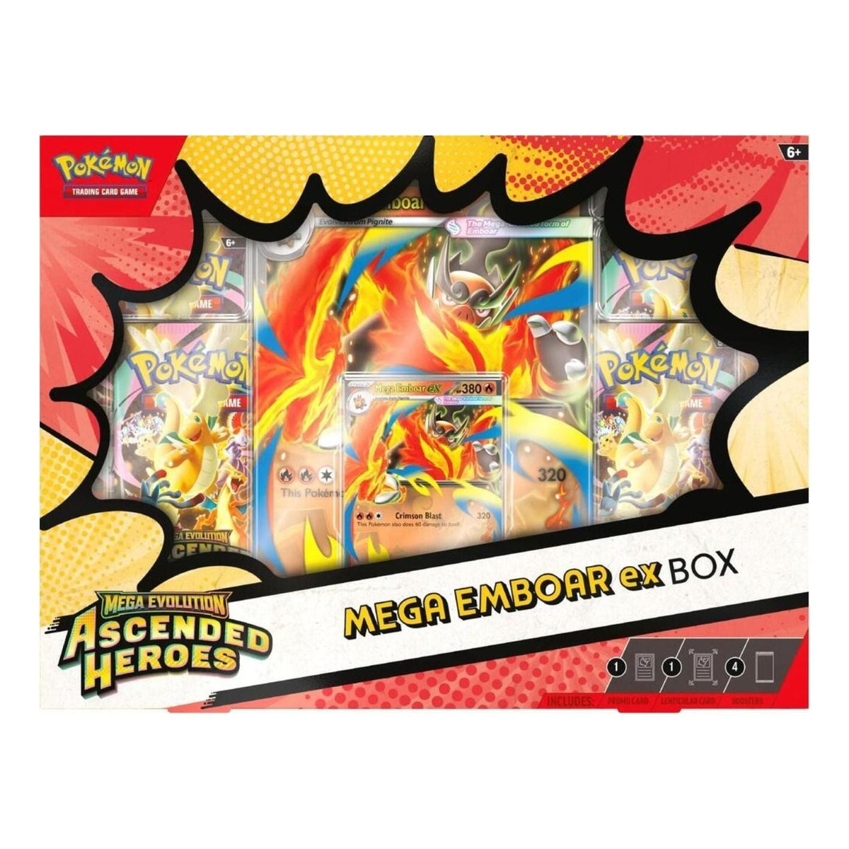 Pokemon Card Eng. 2026 Pokemon ME: Ascended Heroes Mega Emboar ex Box 10-10321-126