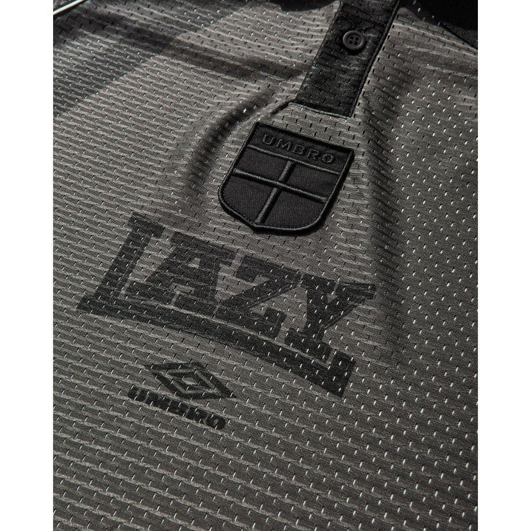 UMBRO 97/98 LAZY POLO T-SHIRT BROWN/BLACK