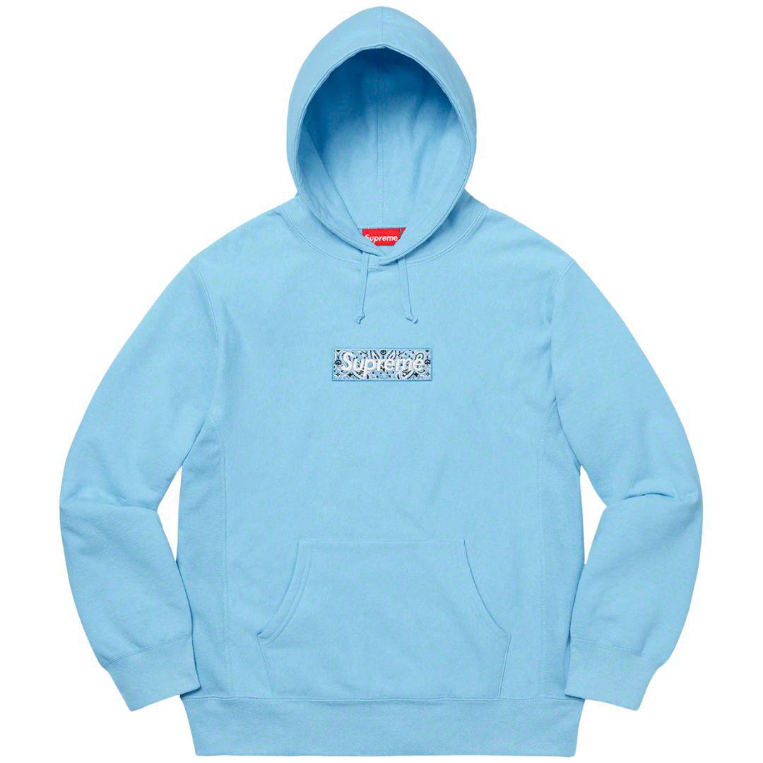 SUPREME BANDANA BOX LOGO BLUE FW19