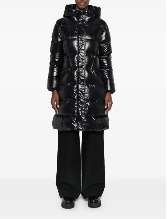 GUBBINO MONCLER DONNA NERO LUNGO